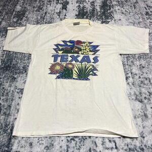 Vintage All Sport Texas Cactus Floral Desert Graphic T Shirt‎ Mens Size L